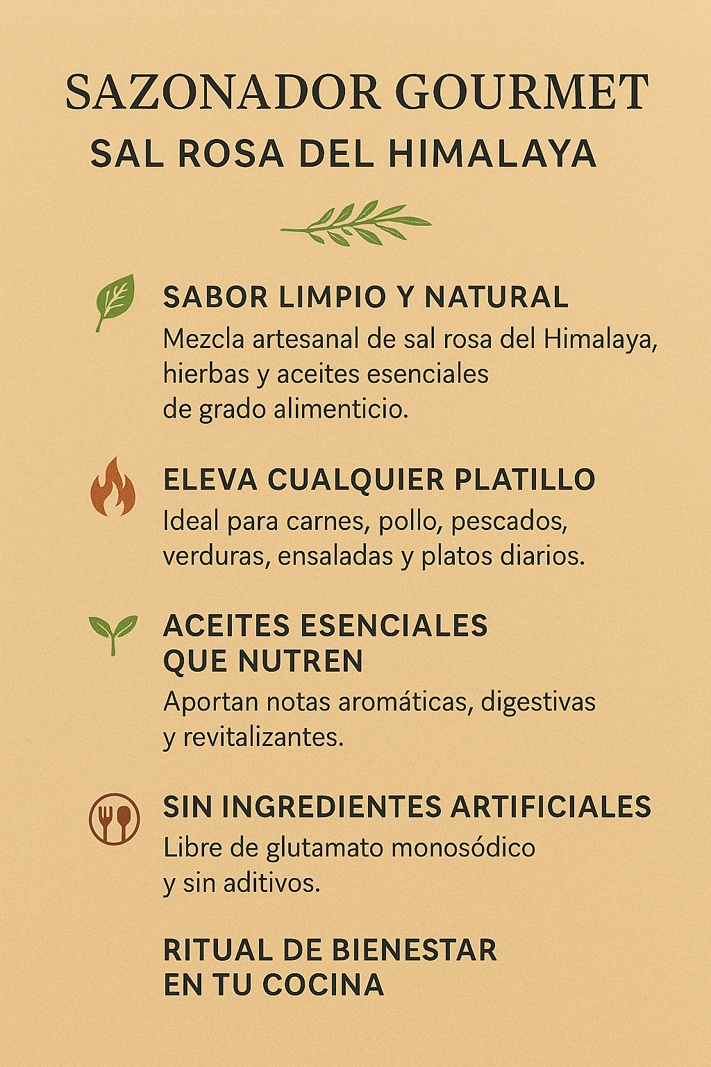 Sal del Himalaya Grano con Aceites esenciales