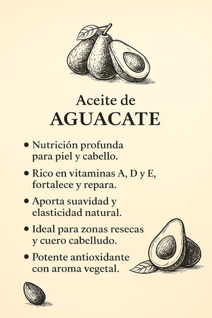 Aceite de Aguacate. Grado alimenticio