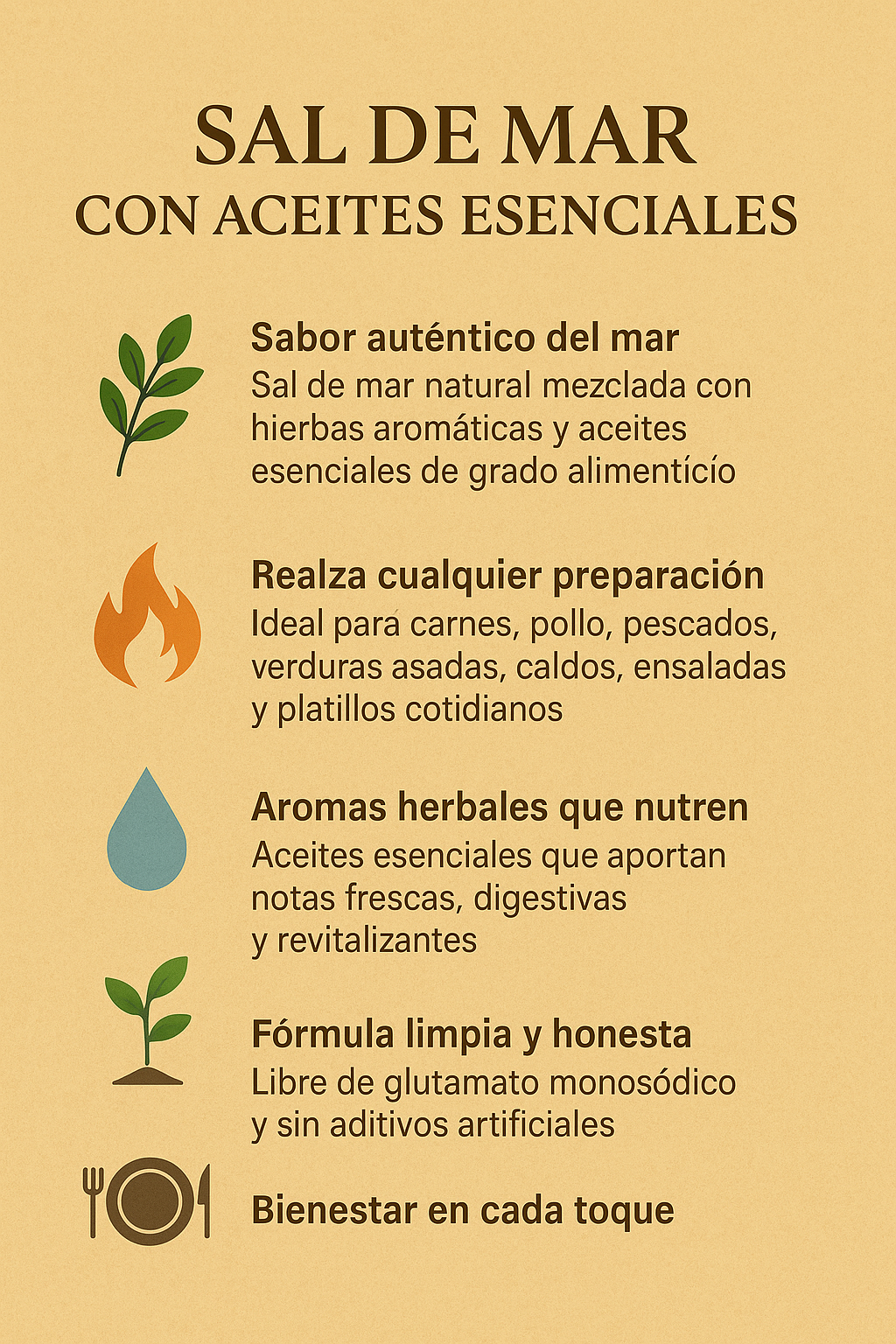 Sal de Mar con aceites esenciales